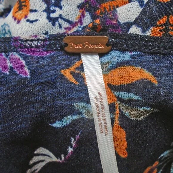 Free People Isabelle Tunic Swing Top Oversized Boho with Fabulous Sleeves - Picture 11 of 13